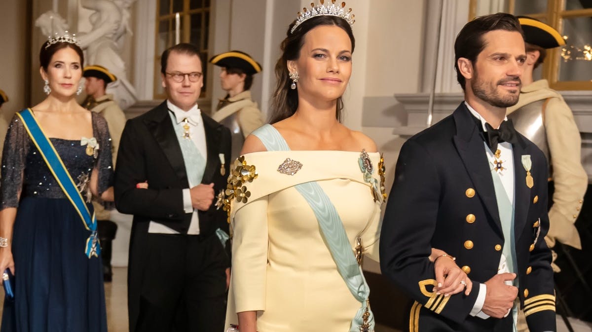 Kronprinsesse Mary, prins Daniel, prinsesse Sofia og prins Carl Philip. 