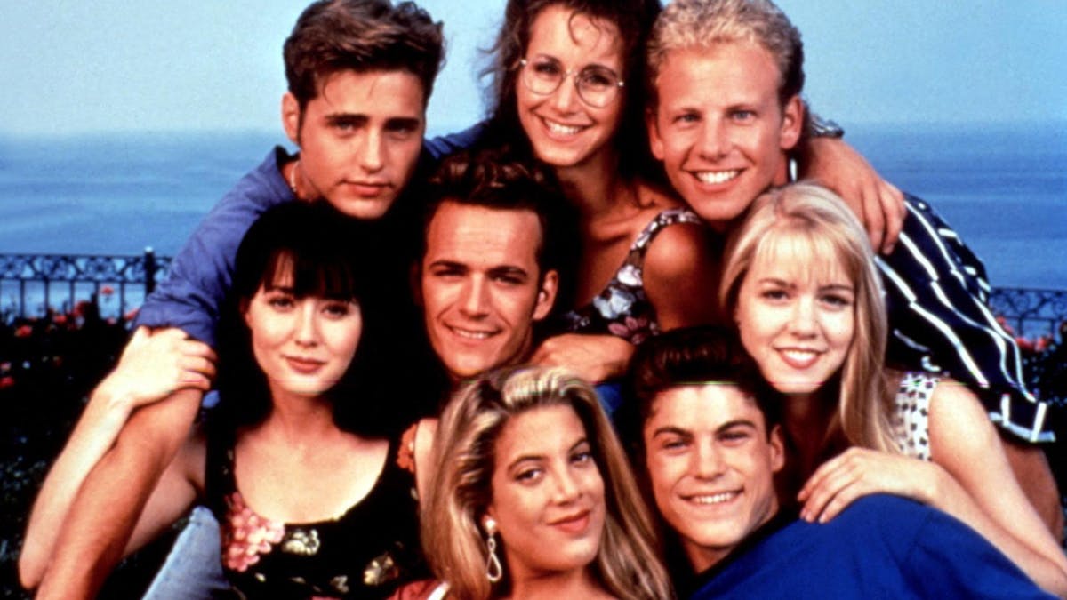 Stjernerne fra "Beverly Hills 90210".&nbsp;