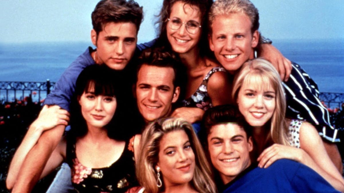 Stjernerne fra "Beverly Hills 90210".&nbsp;