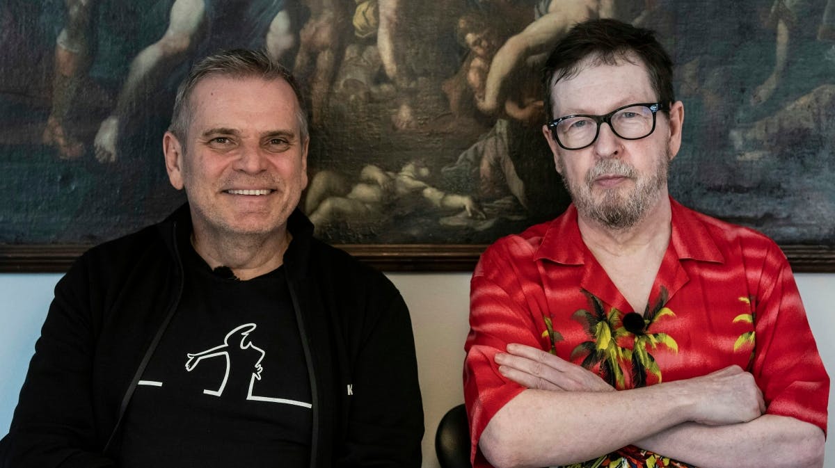 Hans Pilgaard og Lars von Trier. 