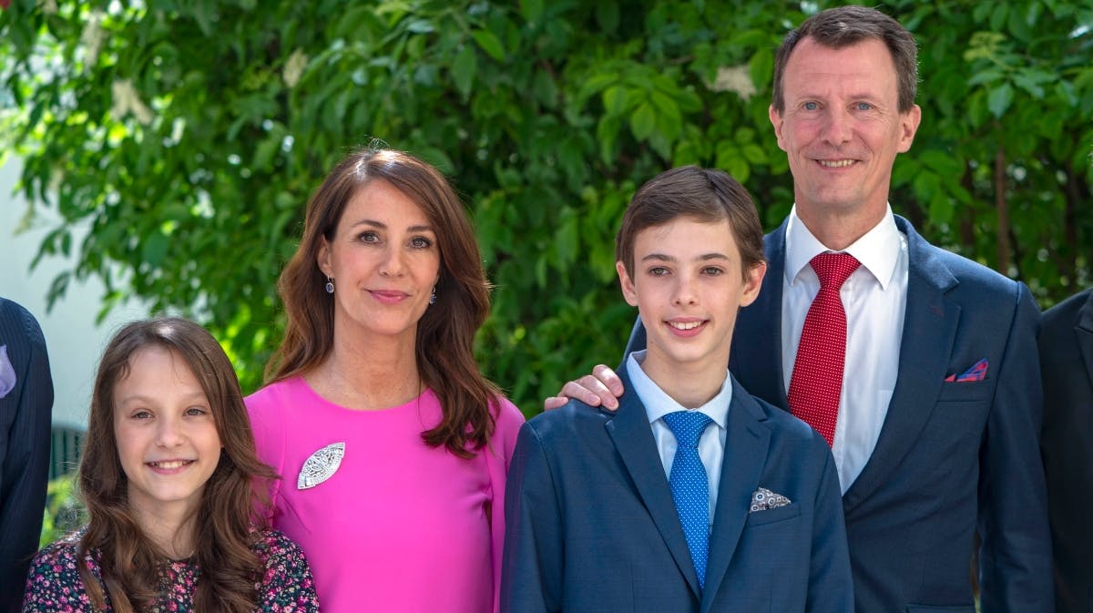 Komtesse Athena, prinsesse Marie, grev Henrik og prins Joachim