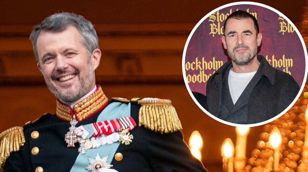 Kong Frederik og Claes Bang. 