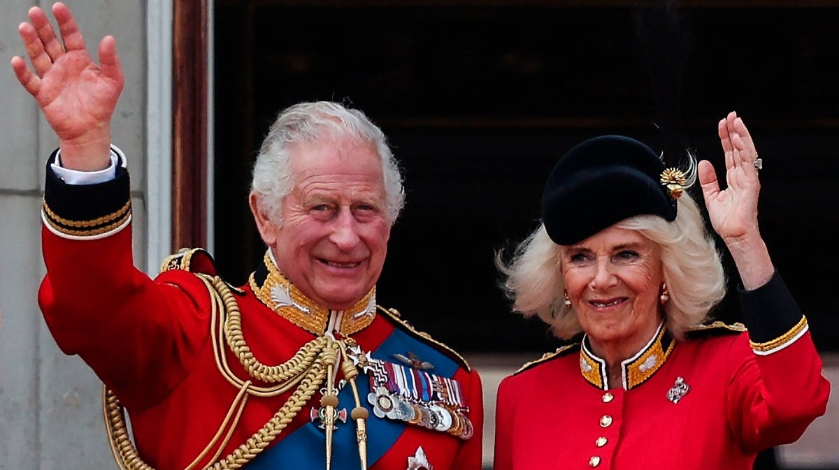 Kong Charles og dronning Camilla. 