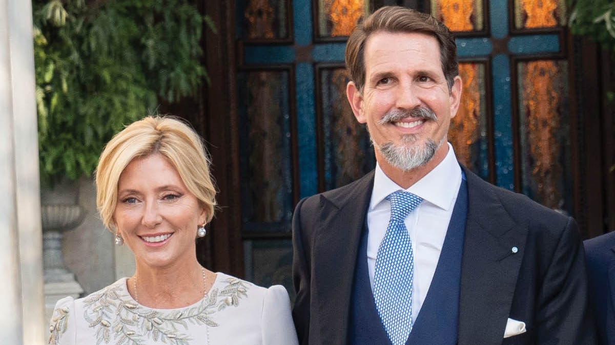 Kronprinsesse Marie-Chantal og kronprins Pavlos. 