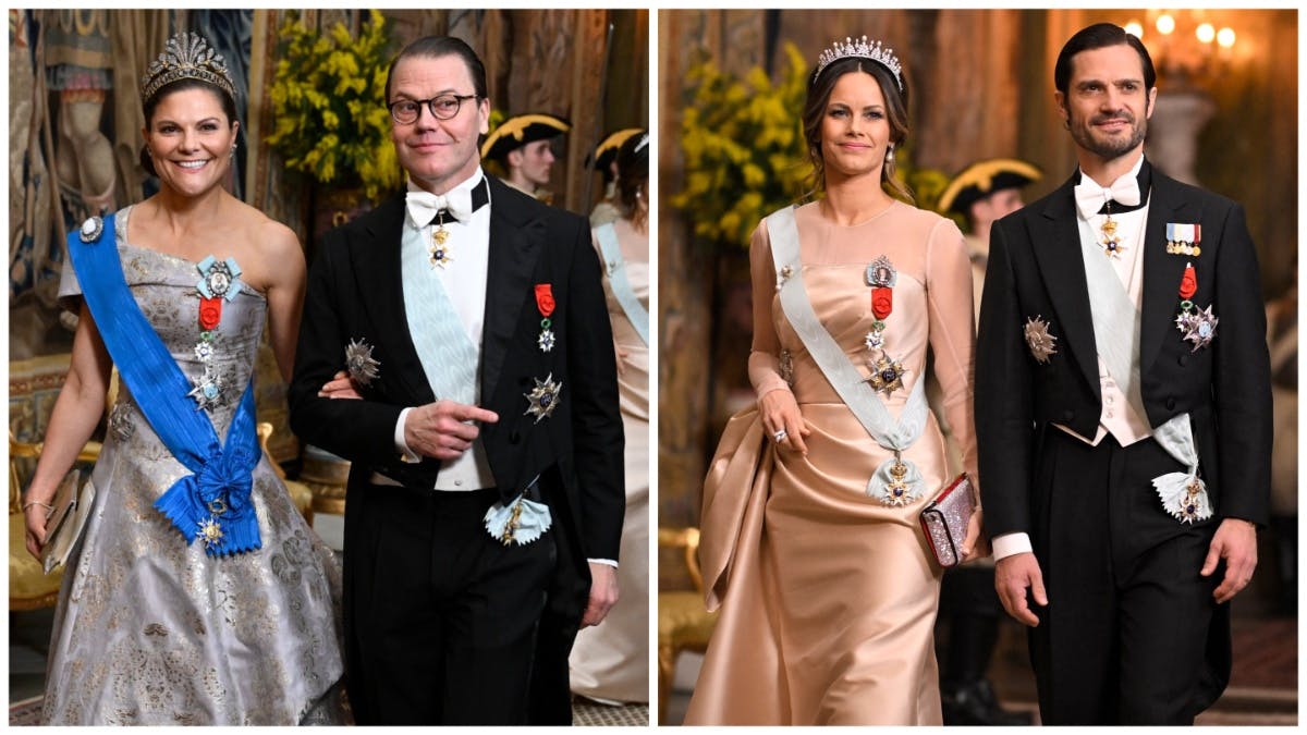 Kronprinsesse Victoria, prins Daniel, prinsesse Sofia og prins Philip.&nbsp;