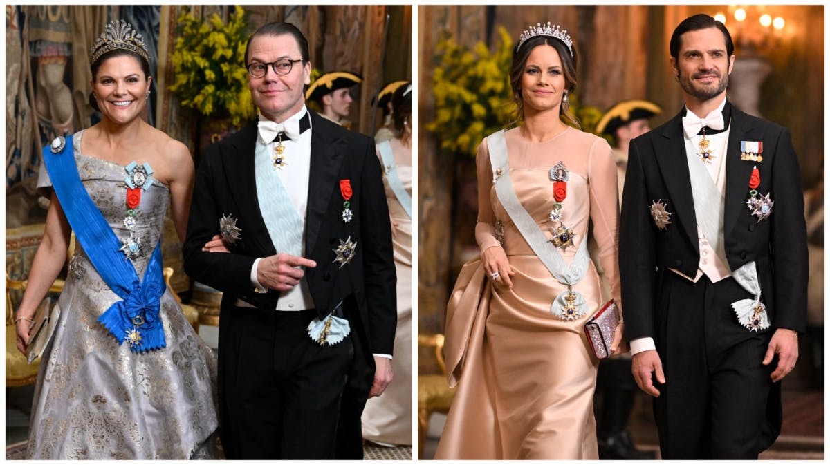 Kronprinsesse Victoria, prins Daniel, prinsesse Sofia og prins Philip.&nbsp;