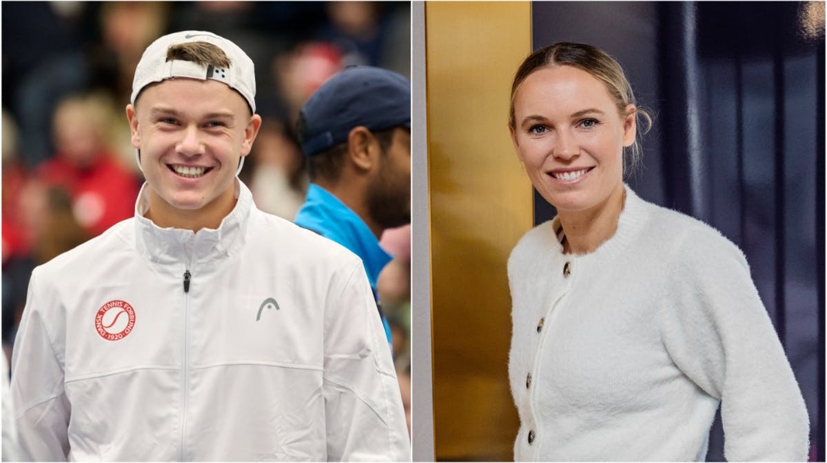 Holger Rune og Caroline Wozniacki