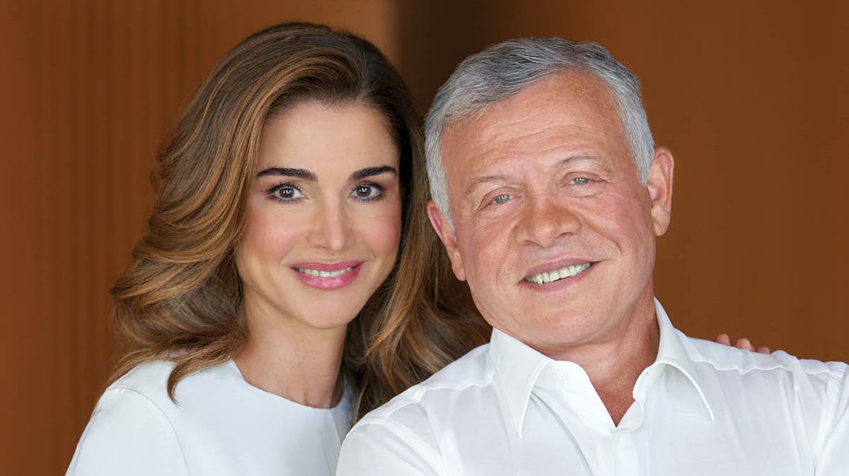 Dronning Rania og kong Abdullah.