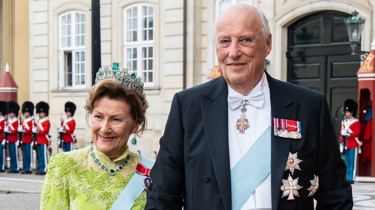 Dronning Sonja og kong Harald. 