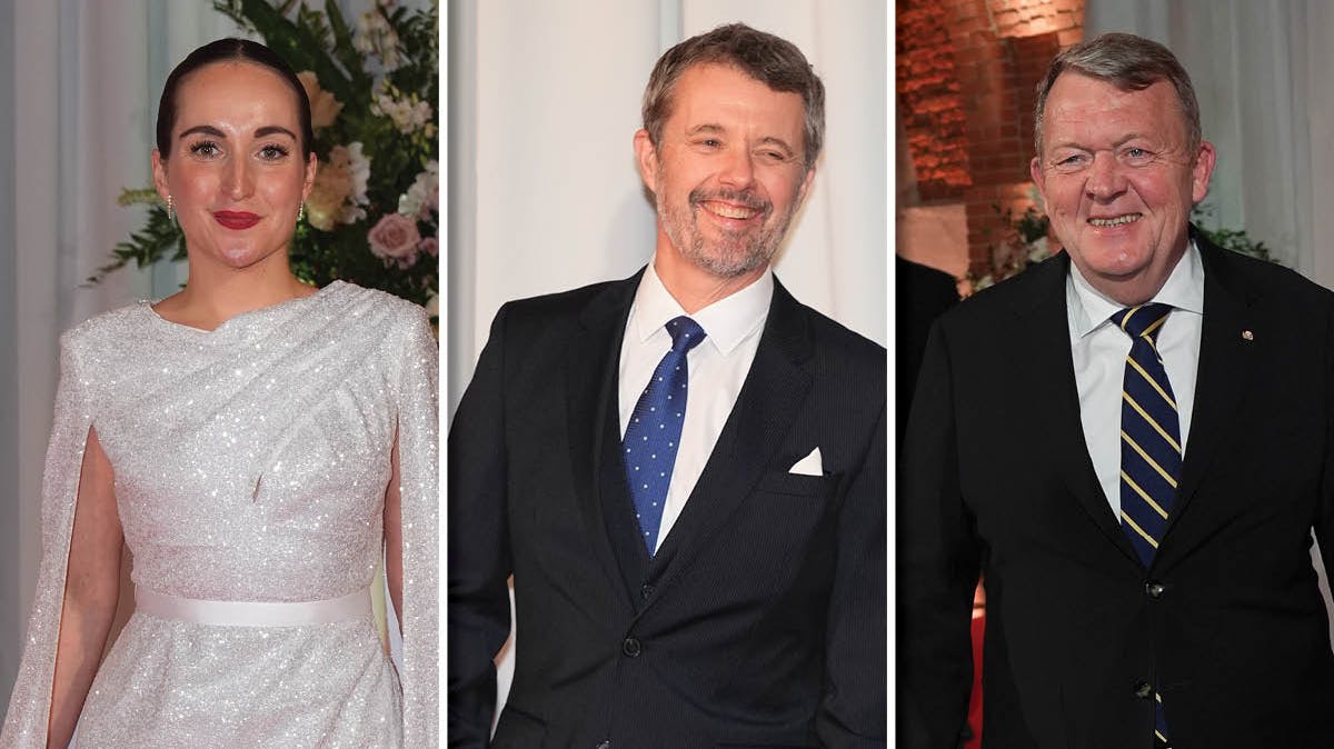 Gæsterne til middagen ved kongeslottet i Polen.