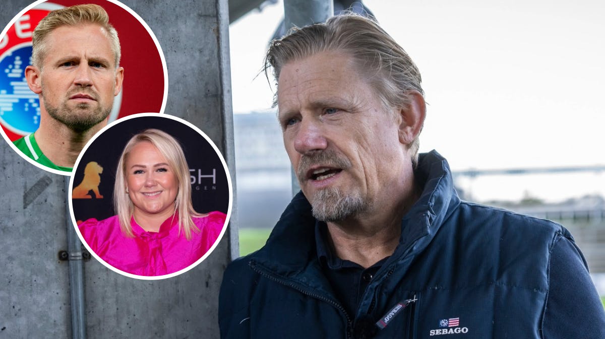 Peter Schmeichel, Kasper Schmeichel og Cecilie Schmeichel. 