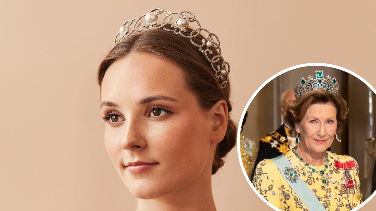 Prinsesse Ingrid Alexandra. Indsat foto af dronning Sonja.