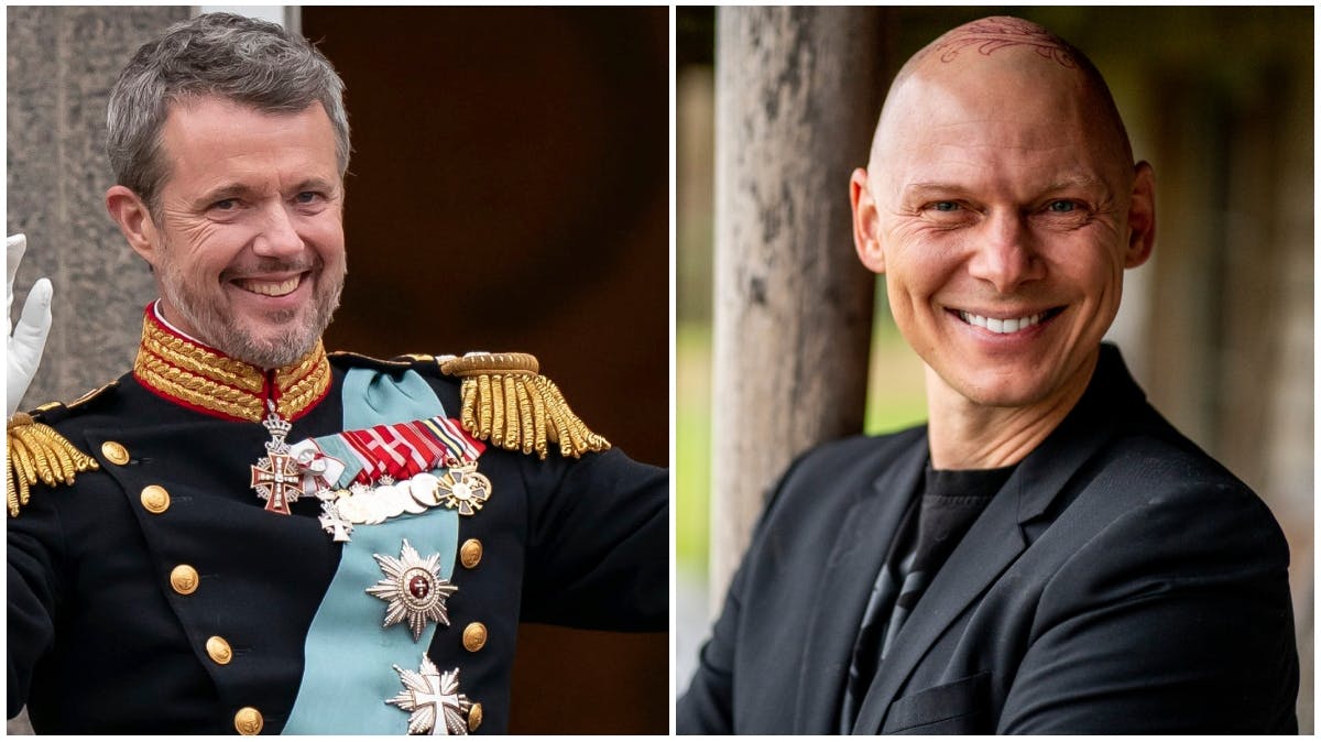 Kong Frederik og Jim Lyngvild.