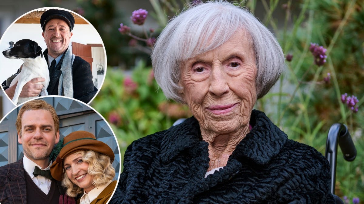 Gordon Kennedy som grisehandler Oluf Larsen, Carsten Svendsen som Kristen Skjern og Annette Heick som Elisabeth Friis i musicalen "MATADOR" samt Lise Nørgaard