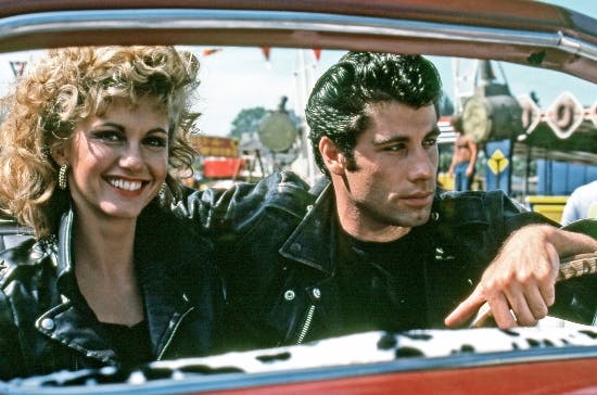 John Travolta og Olivia Newton John.