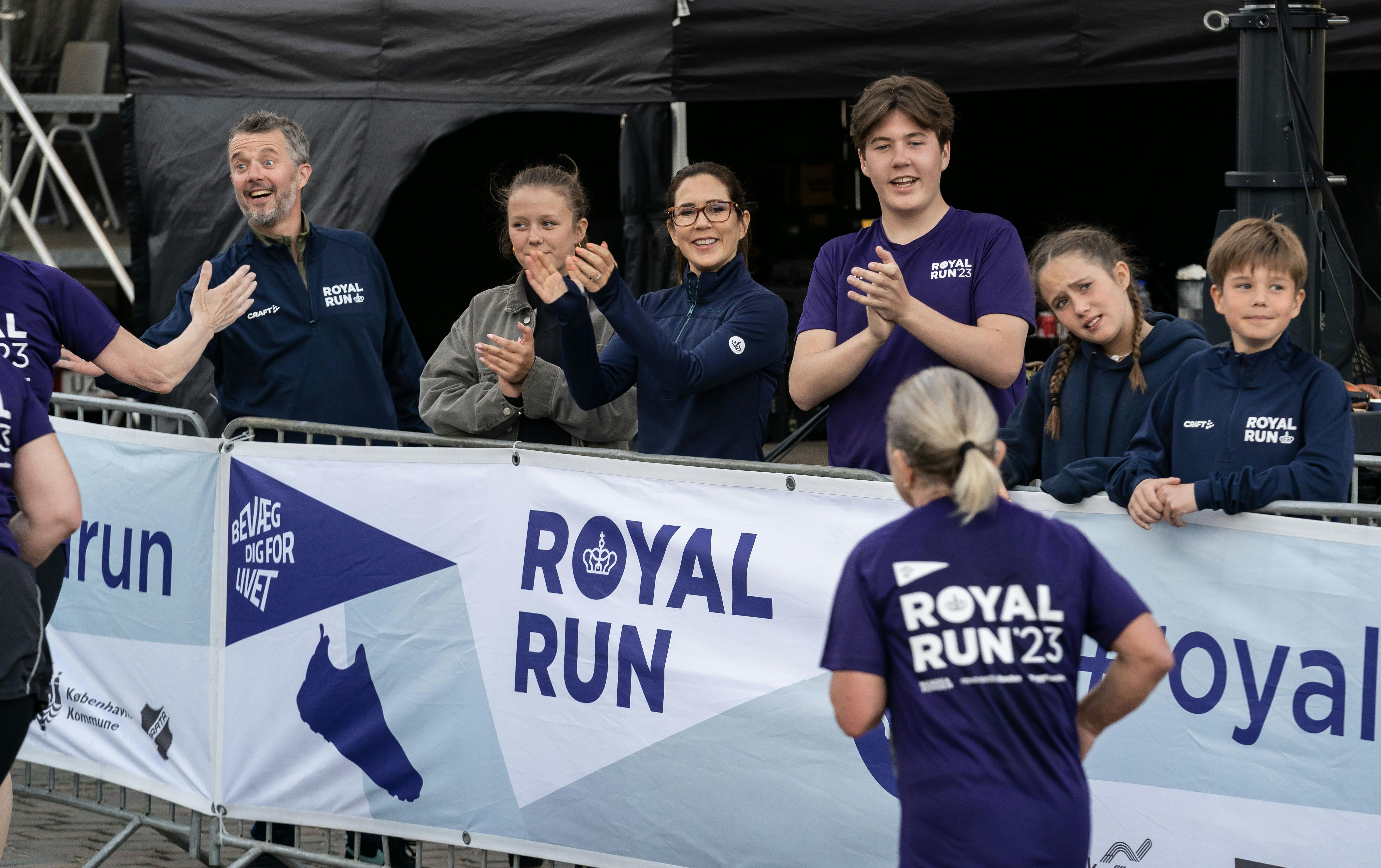 OPGAVE: Royal Run 2023. Prins Christian, prins Vincent og kronprins Frederik løber 10 kmSTED: KøbenhavnJOURNALIST: Marianne Singer, Ulrik Ulriksen og Jan KörnerFOTOGRAF: Hanne JuulDATO: 20230529