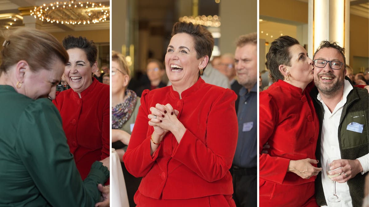 Venner, familie og kolleger til Pia Olsen Dyhrs 10-års jubilæum. 