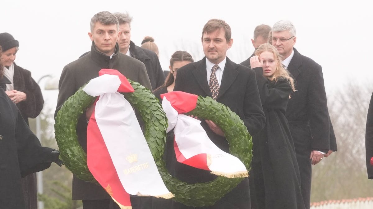 Lensgreve Christian Lerche-Lerchenborg fik en smuk begravelse. 