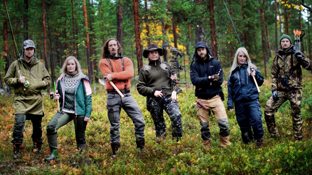 Deltagerne i sæson otte af "Alene i vildmarken". 
