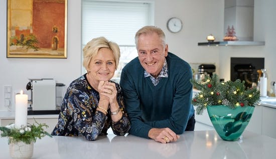 Keld og Hilda Heick i deres dejlige køkken. 