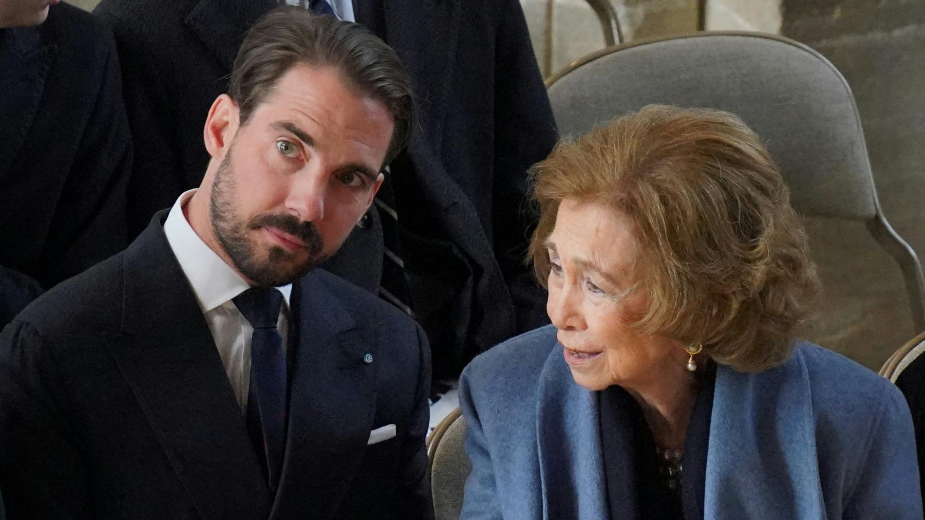 Prins Philippos og dronning Sofia.
