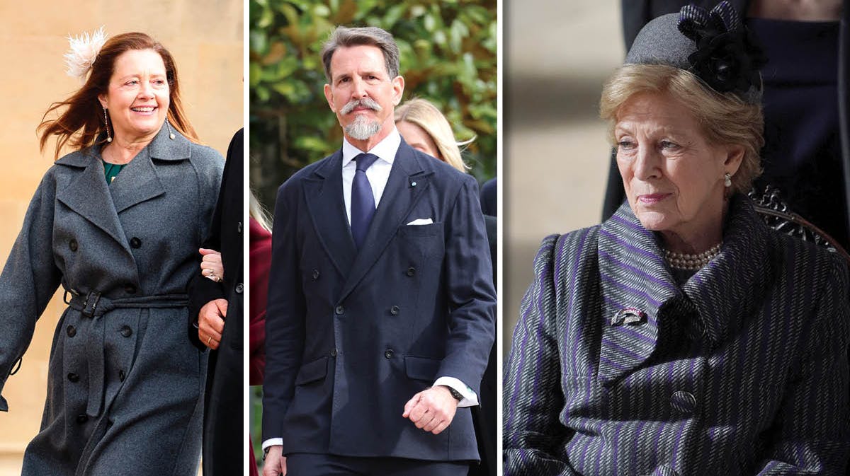 Prinsesse Alexia, kronprins Pavlos og dronning Anne-Marie.