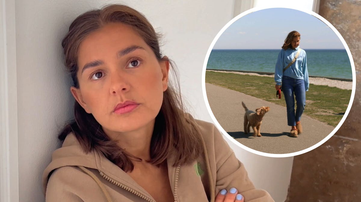 Stephania Potalivo og hunden Jessie. 
