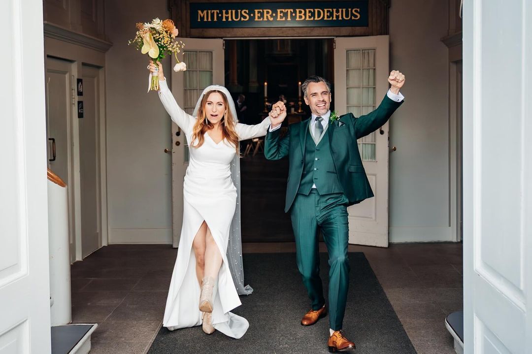 Rasmus Krogsgaard og Patricia Schumann blev gift.