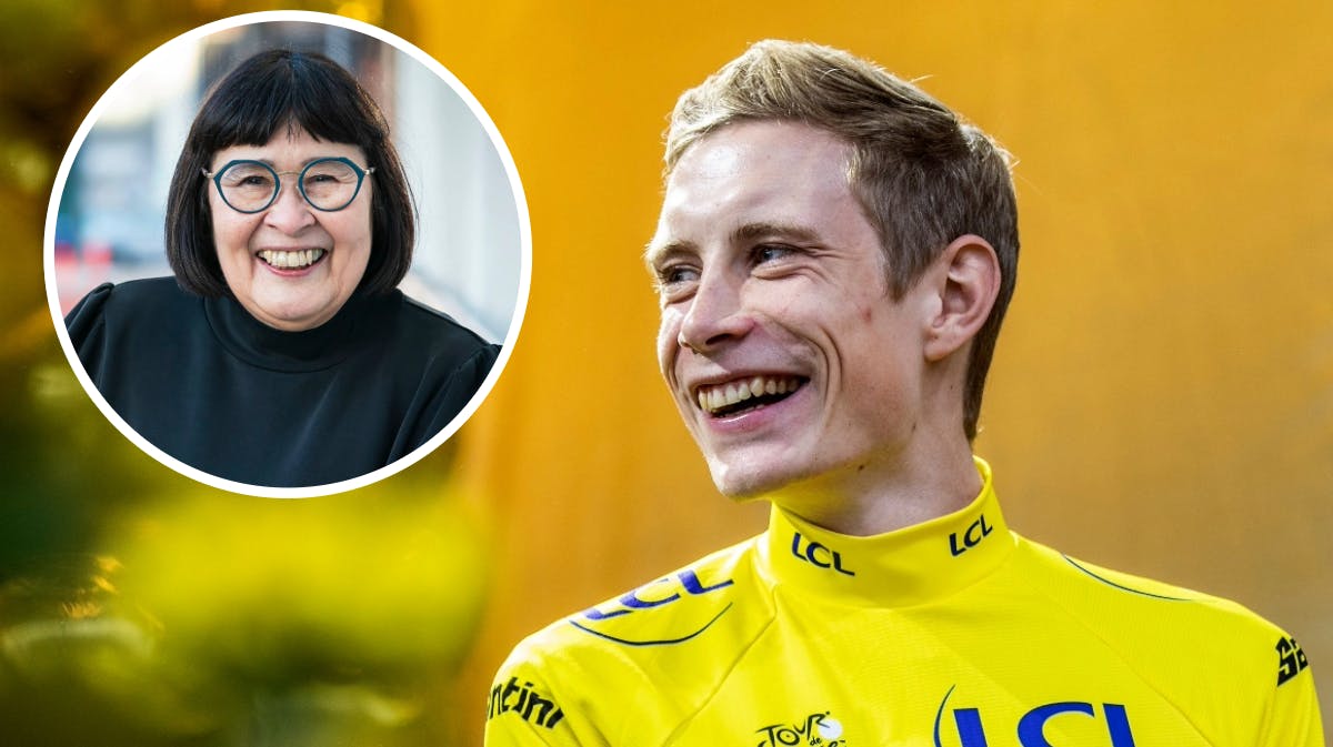 Rosa Kildahl og Jonas Vingegaard. 