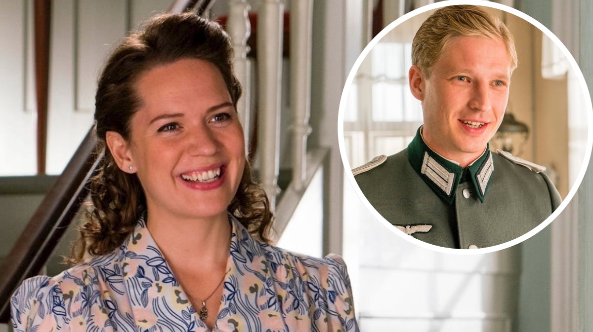 Amalie Dollerup og Anton Rubtsov i rollerne som Amanda og Løjtnanten i "Badehotellet".