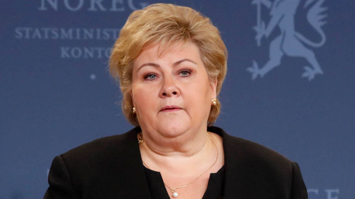 Erna Solberg.