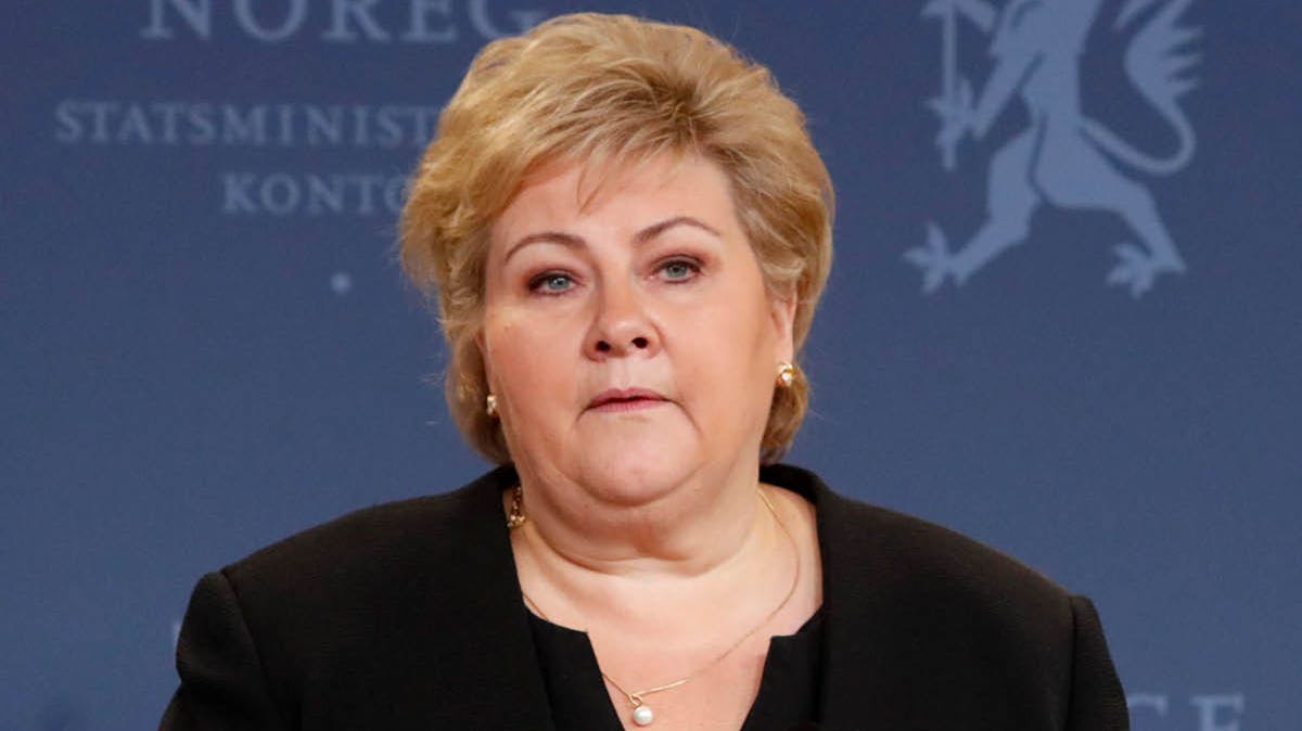 Erna Solberg.