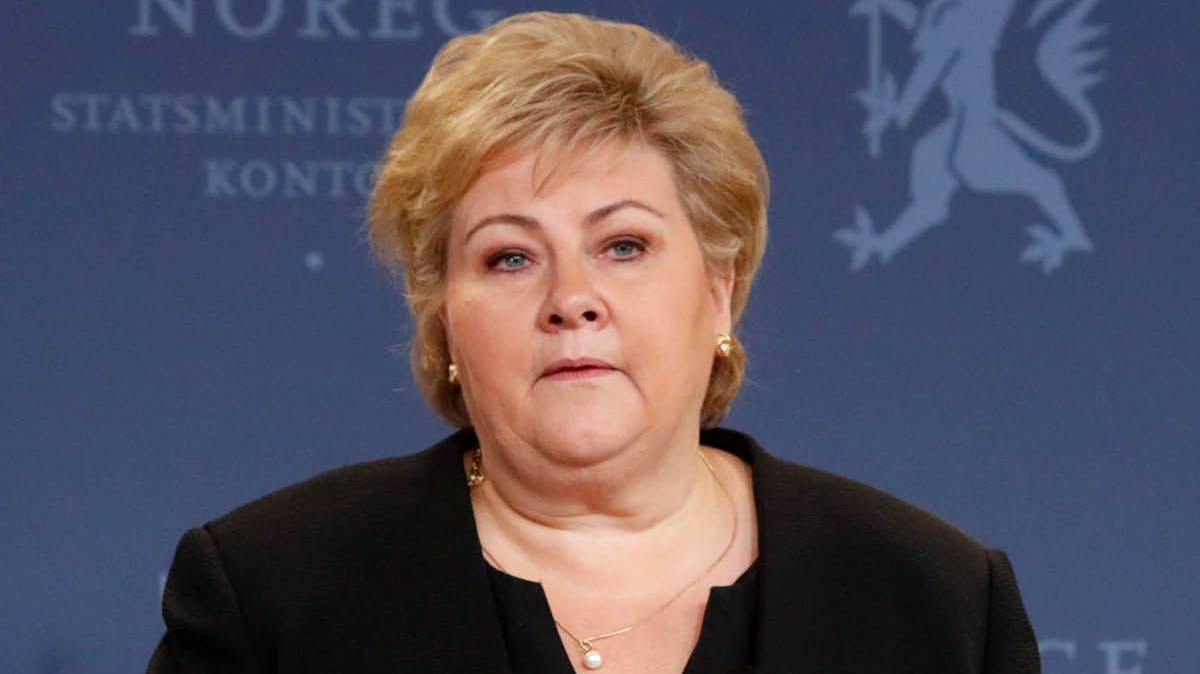 Erna Solberg. 