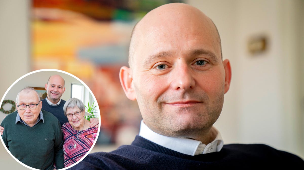 Søren Pape Poulsen. Indsat foto: Søren Pape Poulsen med sine forældre, Svend og Ruth. 