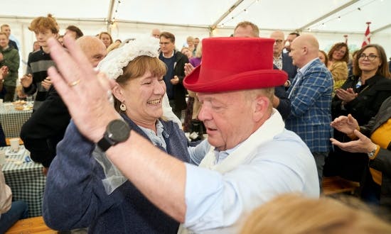 Lars og Solrun Løkke Rasmussen fejrer sølvbryllup.