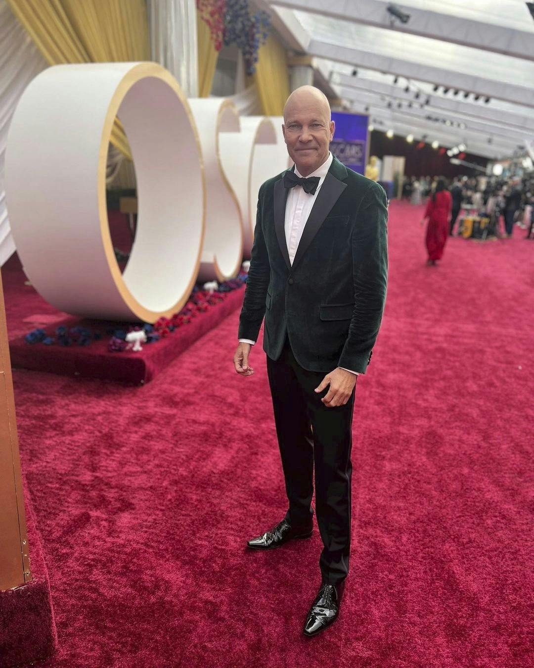 Jesper Steinmetz på den røde løber til Oscaruddelingen 2022 - Oscar - Academy Awards BILLEDERNE MÅ BRUGES I BB mod at vi nævner at de er taget fra hans instagram