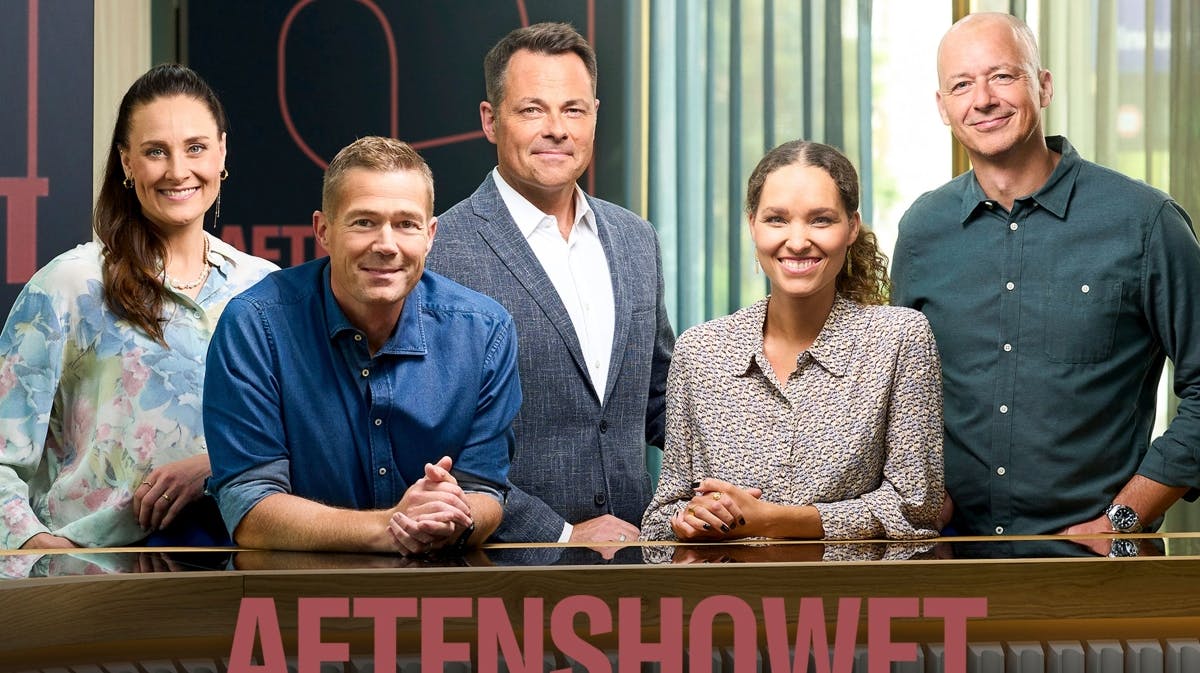 Værterne på "Aftenshowet". 