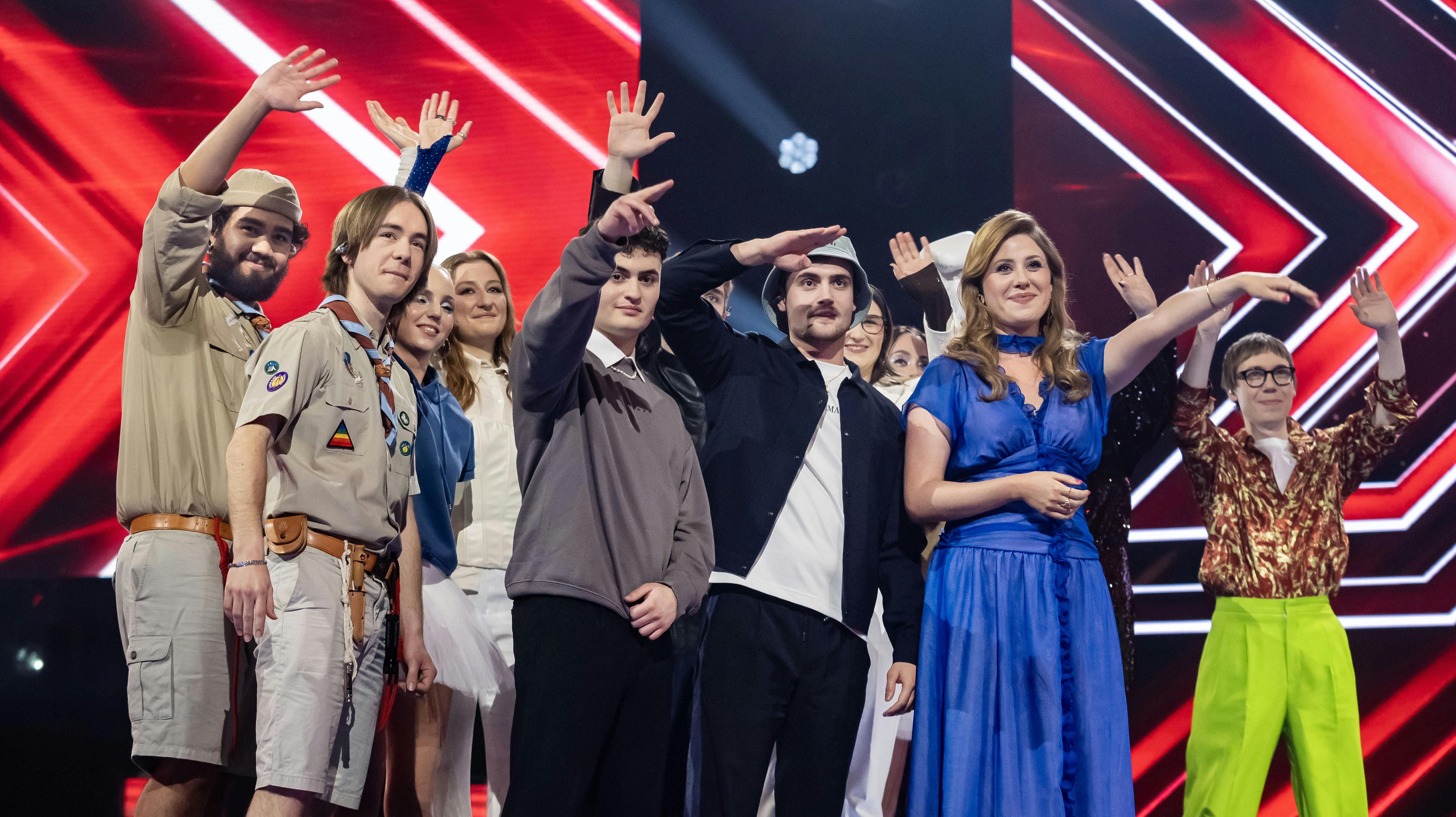 Deltagerne i "X Factor" i det andet liveshow.