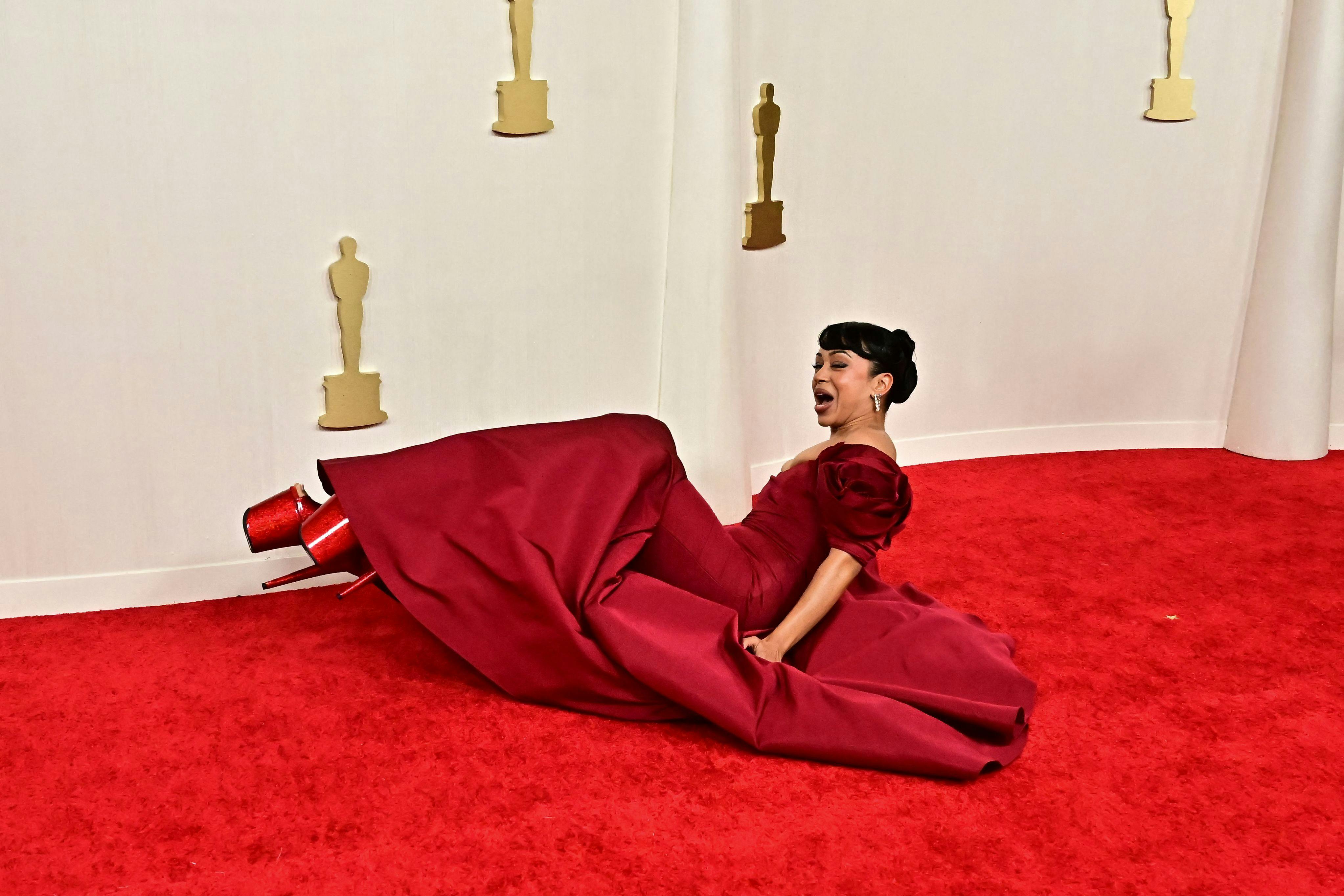 TOPSHOT - US actress Liza Koshy attends the 96th Annual Academy Awards at the Dolby Theatre in Hollywood, California on March 10, 2024. (Photo by Frederic J. Brown / AFP)