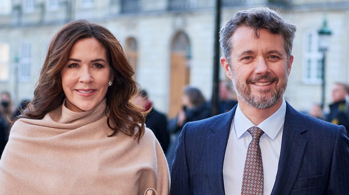 Dronning Mary og kong Frederik.