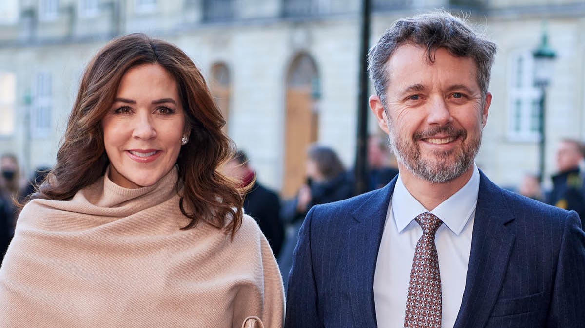 Dronning Mary og kong Frederik.