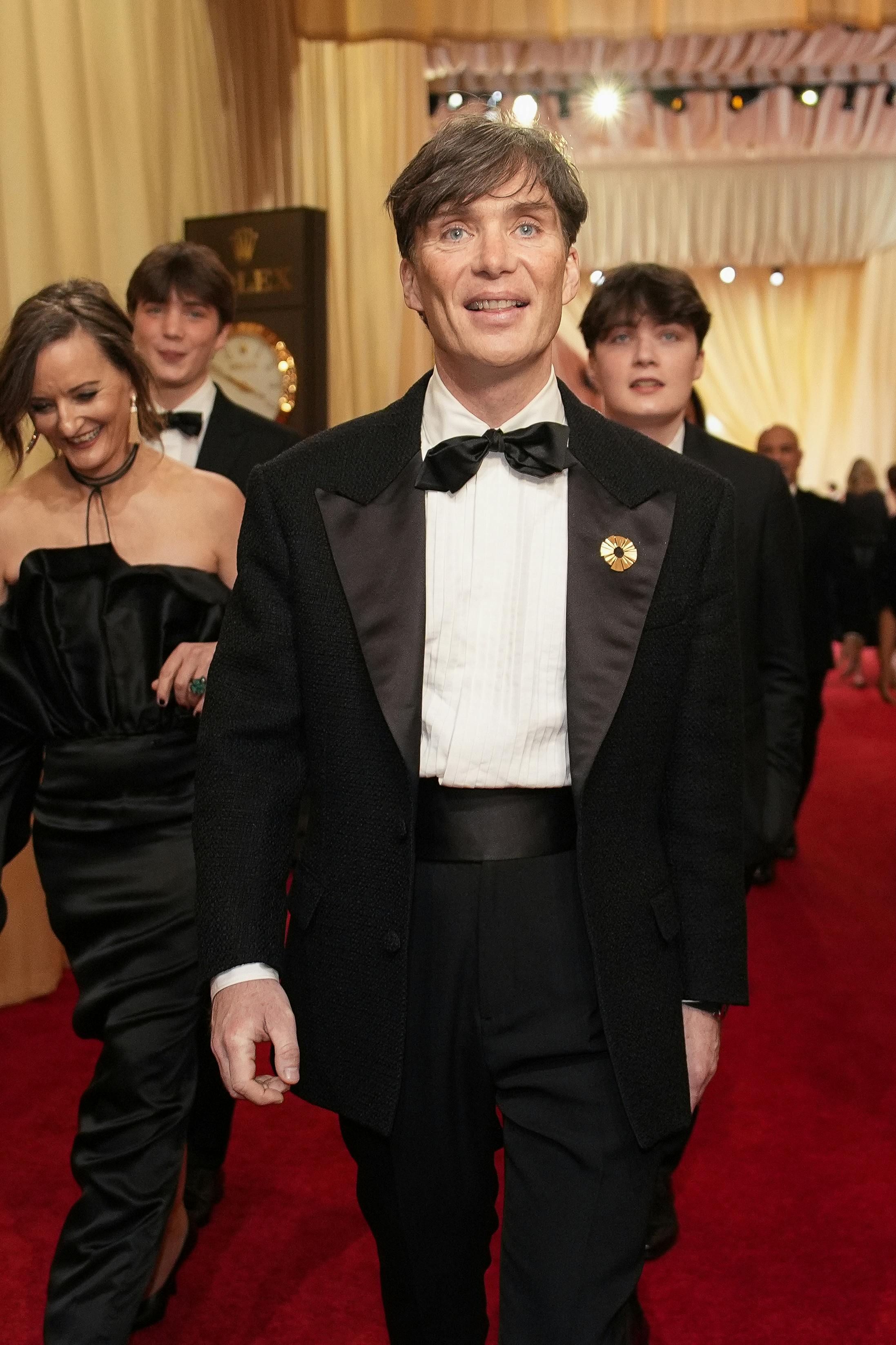 Cillian Murphy arrives at the Oscars on Sunday, March 10, 2024, at the Dolby Theatre in Los Angeles. (AP Photo/John Locher)
