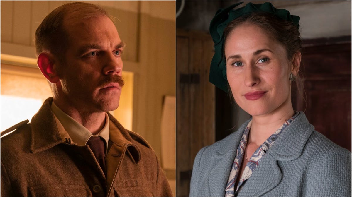 Morten og Fie i "Badehotellet".