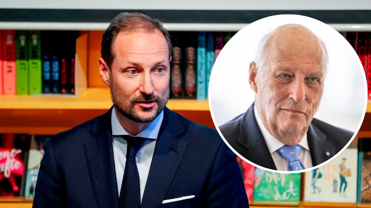 Kronprins Haakon og kong Harald. 