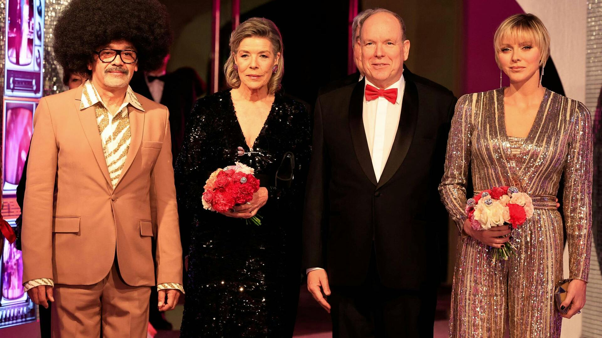 Christian Louboutin, prinsesse Caroline of Hanover, fyrst Albert og fyrstinde Charlene