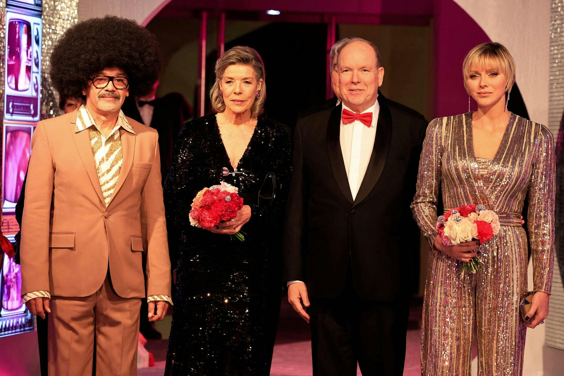 Christian Louboutin, prinsesse Caroline of Hanover, fyrst Albert og fyrstinde Charlene