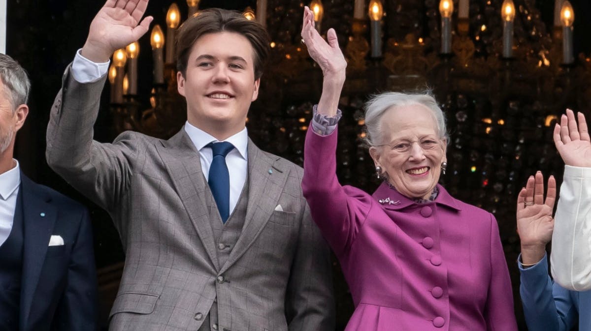 Kronprins Christian og dronning Margrethe