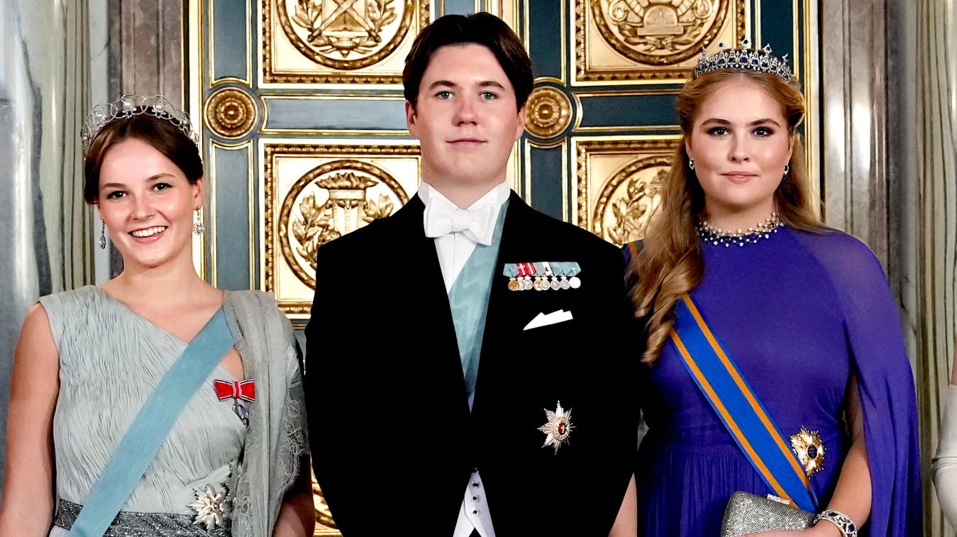 Prinsesse Ingrid Alexandra, kronprins Christian og prinsesse Amalia. 