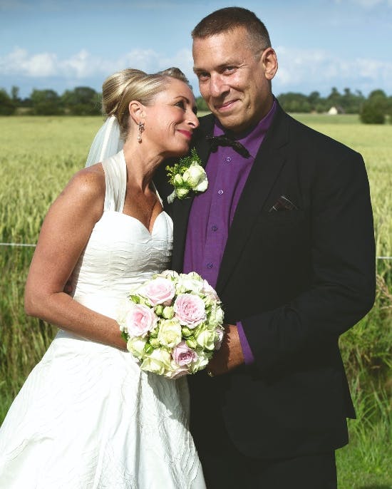 Katherine og Thomas Eje efter vielsen på Sønderborg Rådhus.