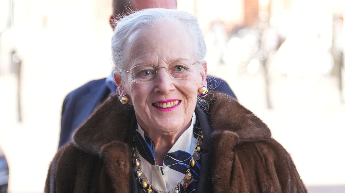 Dronning Margrethe til højmesse i 2022. 